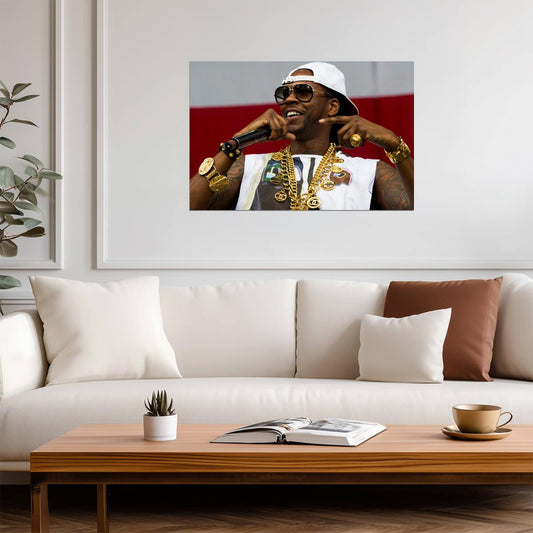 2 Chainz Live Performance | Rap Poster | Warm Tone Concert Photo - Music Poster