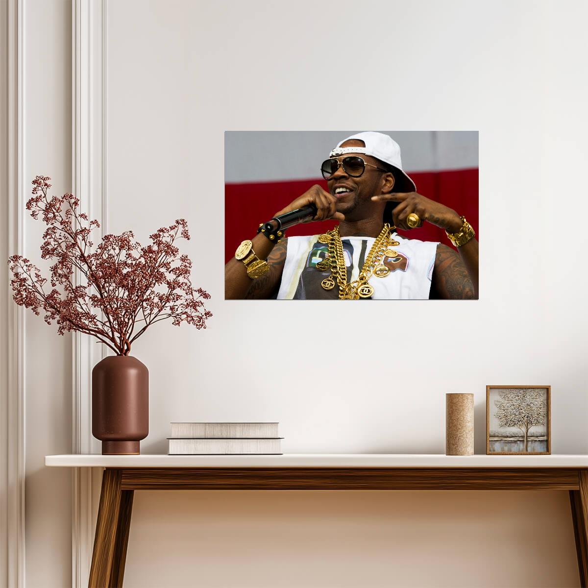 2 Chainz Live Performance | Rap Poster | Warm Tone Concert Photo - Music Poster