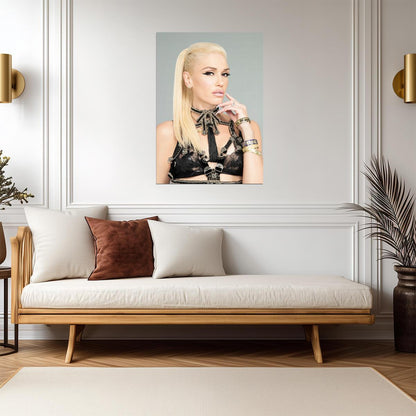 Gwen Stefani Glamorous Photoshoot | Music Star Poster | Modern Pop Icon Portrait - Music Poster