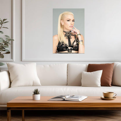 Gwen Stefani Glamorous Photoshoot | Music Star Poster | Modern Pop Icon Portrait - Music Poster
