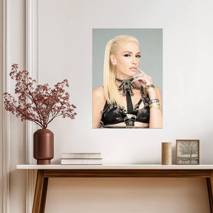 Gwen Stefani Glamorous Photoshoot | Music Star Poster | Modern Pop Icon Portrait - Music Poster