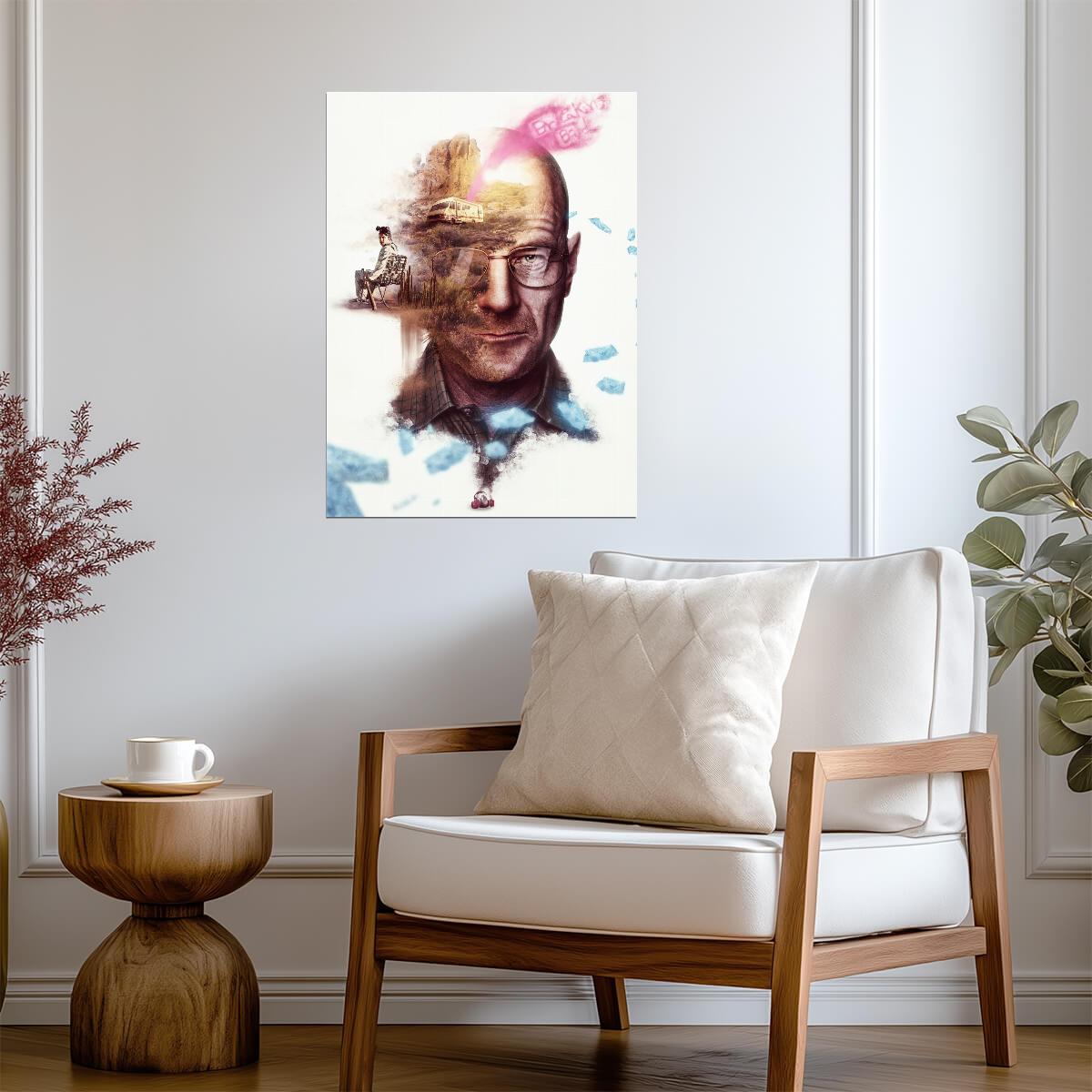Breaking Bad Walter White as Heisenberg | TV Show Art Print | Crime Drama Series Poster - Movies & TV Poster