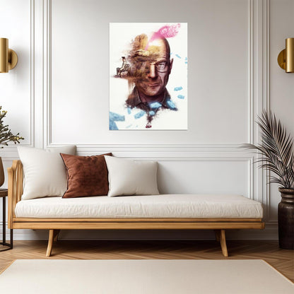 Breaking Bad Walter White as Heisenberg | TV Show Art Print | Crime Drama Series Poster - Movies & TV Poster
