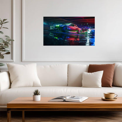 Need For Speed Unbound Nissan Silvia S13 Drift | JDM Tuner Car Poster | Cel-Shaded Street Racing Art - Video Games Poster