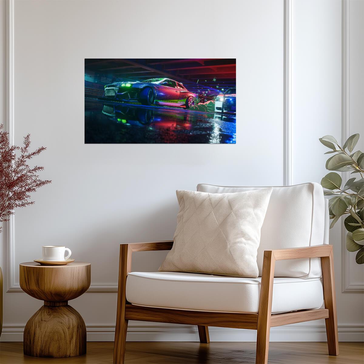 Need For Speed Unbound Nissan Silvia S13 Drift | JDM Tuner Car Poster | Cel-Shaded Street Racing Art - Video Games Poster