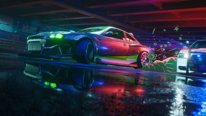 Need For Speed Unbound Nissan Silvia S13 Drift | JDM Tuner Car Poster | Cel-Shaded Street Racing Art - Video Games Poster