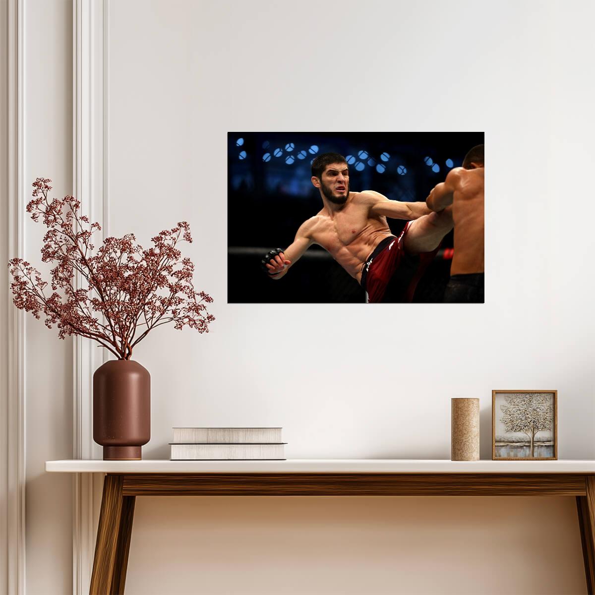Islam Makhachev | Mixed Martial Arts | Combat Sports Poster - Sports Poster