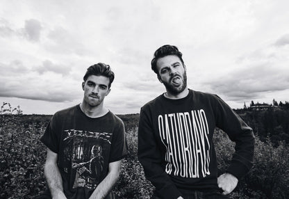 The Chainsmokers Black and White | Outdoor Portrait Poster | EDM Music Duo - Music Poster