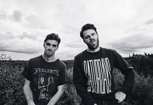 The Chainsmokers Black and White | Outdoor Portrait Poster | EDM Music Duo - Music Poster