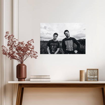The Chainsmokers Black and White | Outdoor Portrait Poster | EDM Music Duo - Music Poster