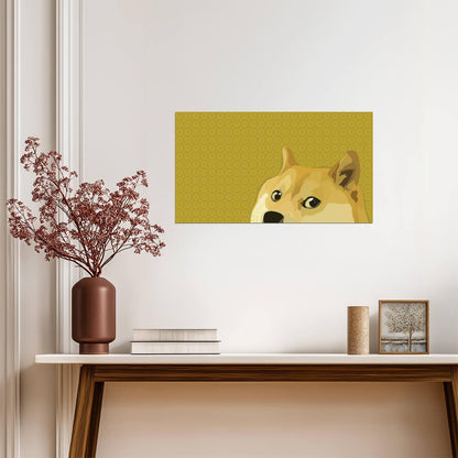 Dogecoin | Cryptocurrency Logo | Finance Poster - Graphic & Art Poster