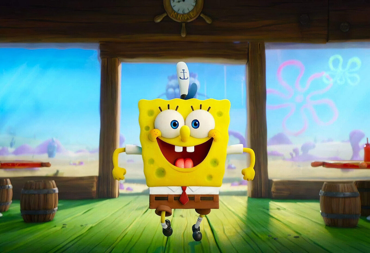 The SpongeBob Movie Sponge on the Run | Happy Spongebob | 3D Animated Film Poster - Movies & TV Poster