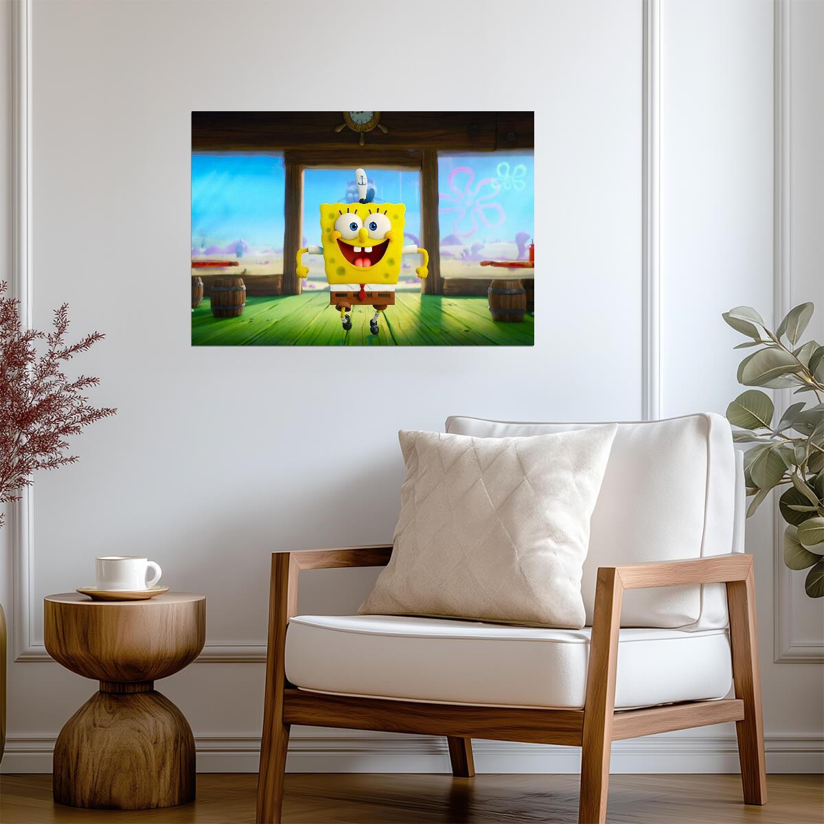 The SpongeBob Movie Sponge on the Run | Happy Spongebob | 3D Animated Film Poster - Movies & TV Poster