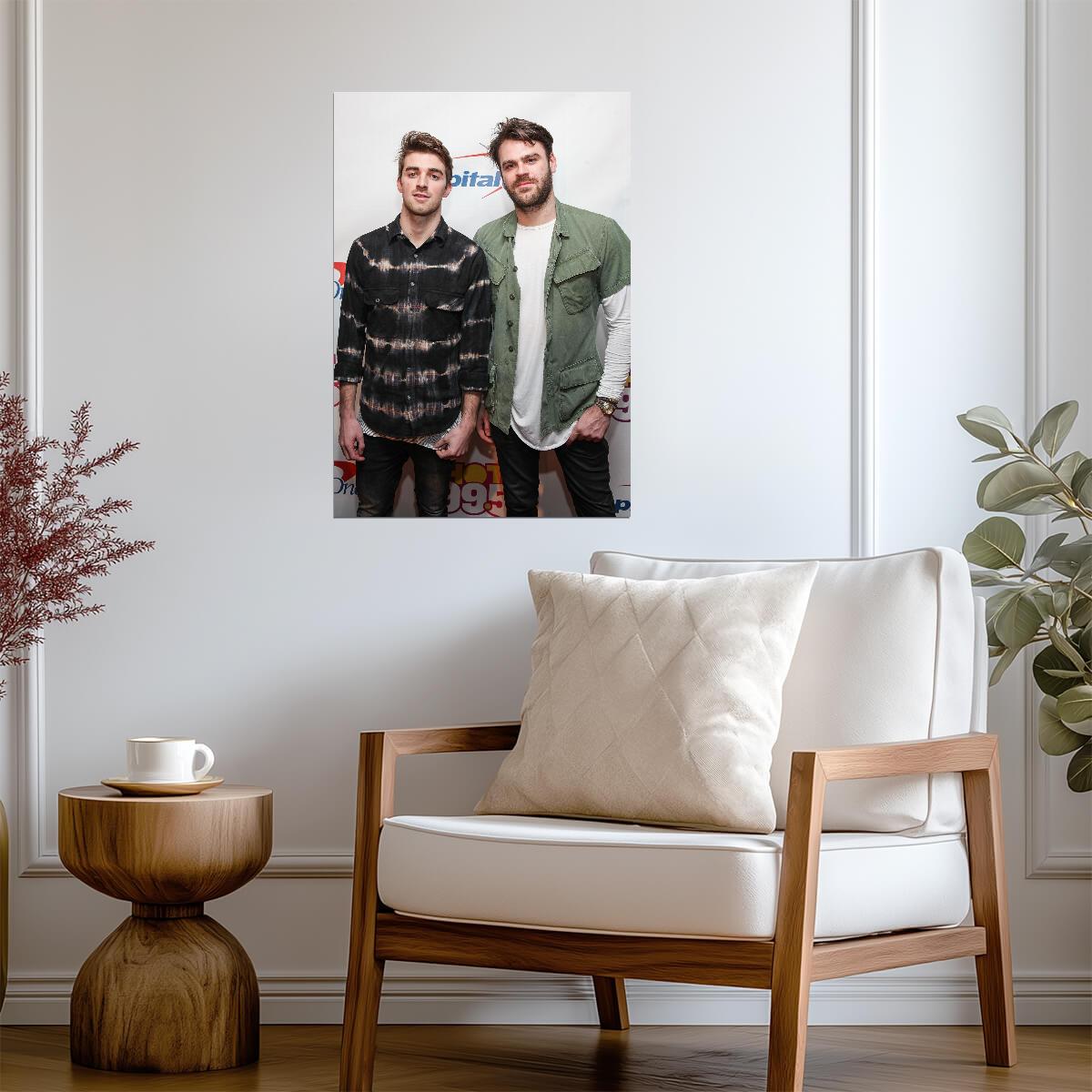 The Chainsmokers Outdoor Portrait | Music Duo Poster | Celebrity Wall Art - Music Poster