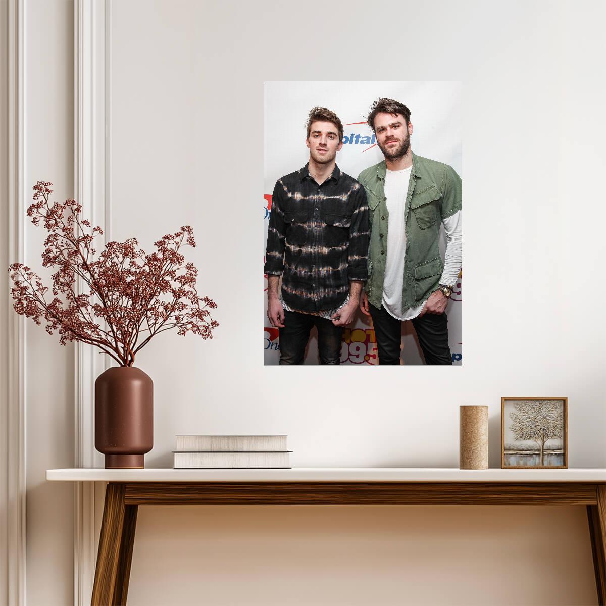 The Chainsmokers Outdoor Portrait | Music Duo Poster | Celebrity Wall Art - Music Poster