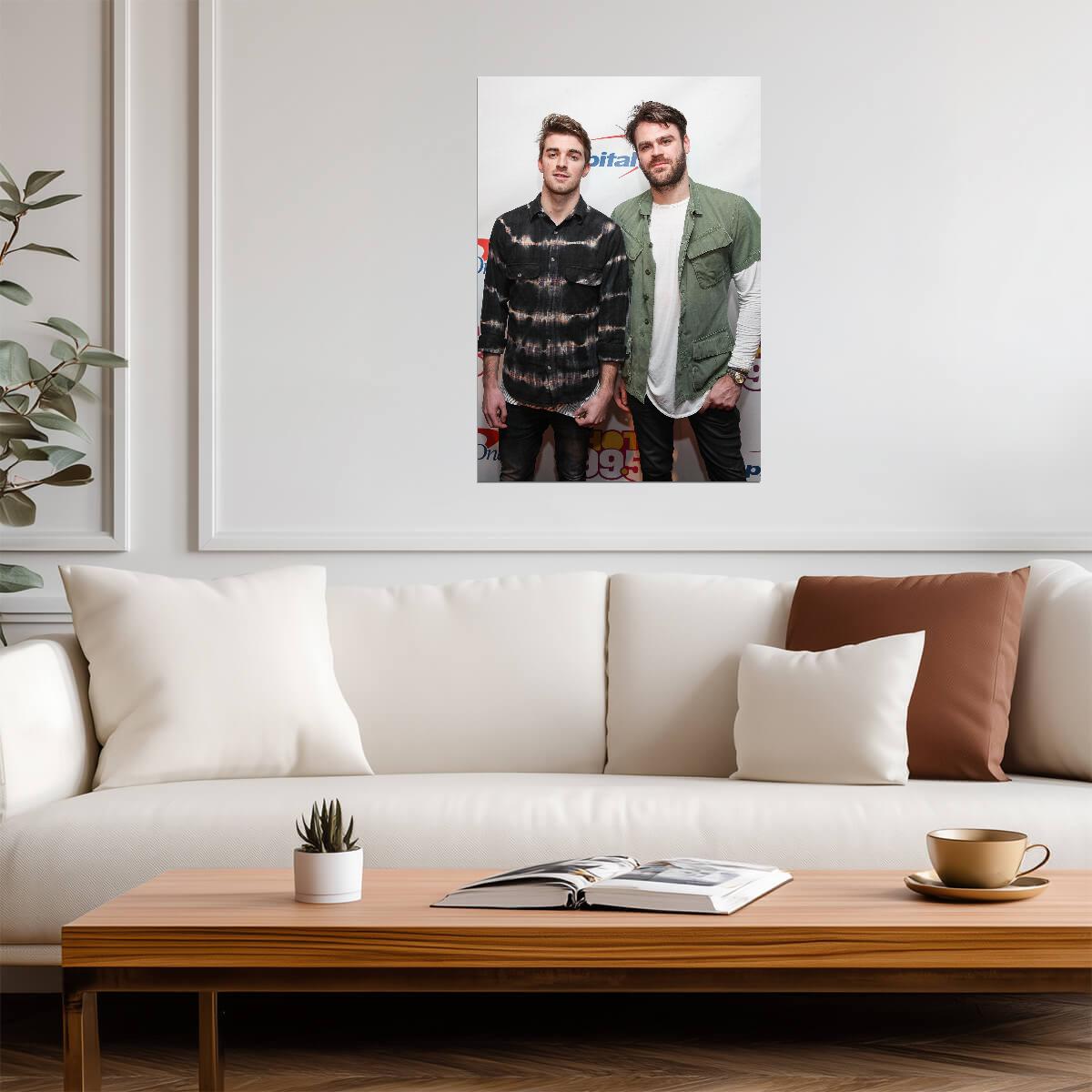 The Chainsmokers Outdoor Portrait | Music Duo Poster | Celebrity Wall Art - Music Poster