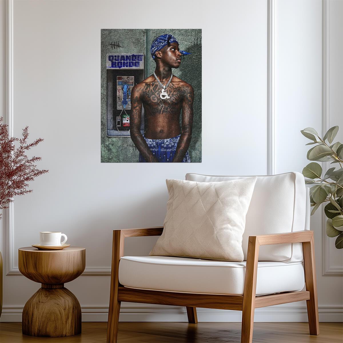 Quando Rondo Collect Calls | Hip Hop Music Poster | Modern Rapper Wall Art - Music Poster
