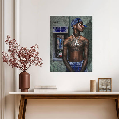 Quando Rondo Collect Calls | Hip Hop Music Poster | Modern Rapper Wall Art - Music Poster