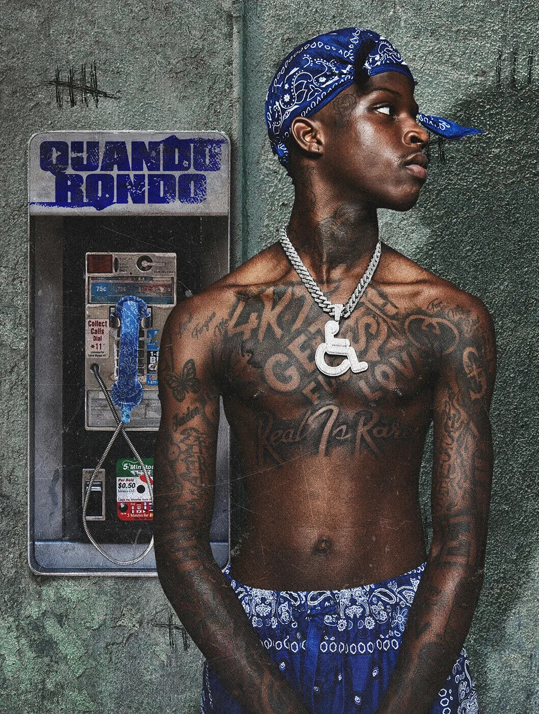Quando Rondo Collect Calls | Hip Hop Music Poster | Modern Rapper Wall Art - Music Poster