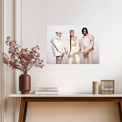 N-Dubz Modern Fashion Photoshoot | British Hip Hop Group Poster | Pastel Aesthetic Wall Art - Music Poster