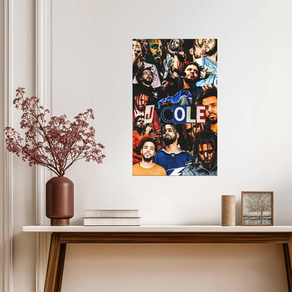 J Cole | Graphic Art Print | Rap Star Poster - Music Poster