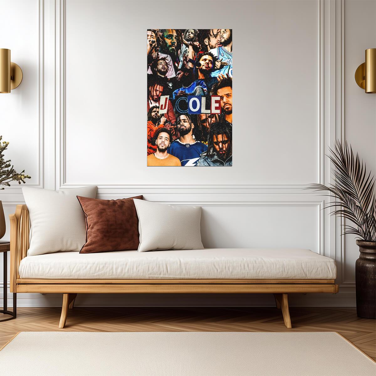 J Cole | Graphic Art Print | Rap Star Poster - Music Poster