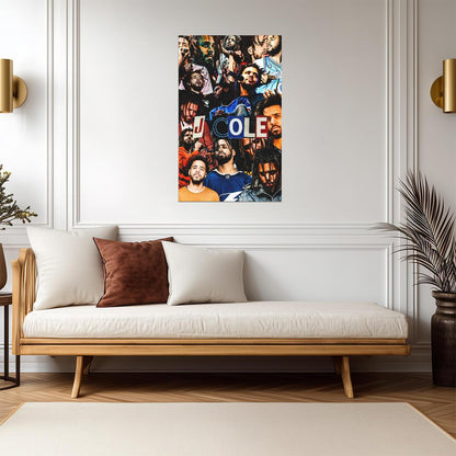 J Cole | Graphic Art Print | Rap Star Poster - Music Poster