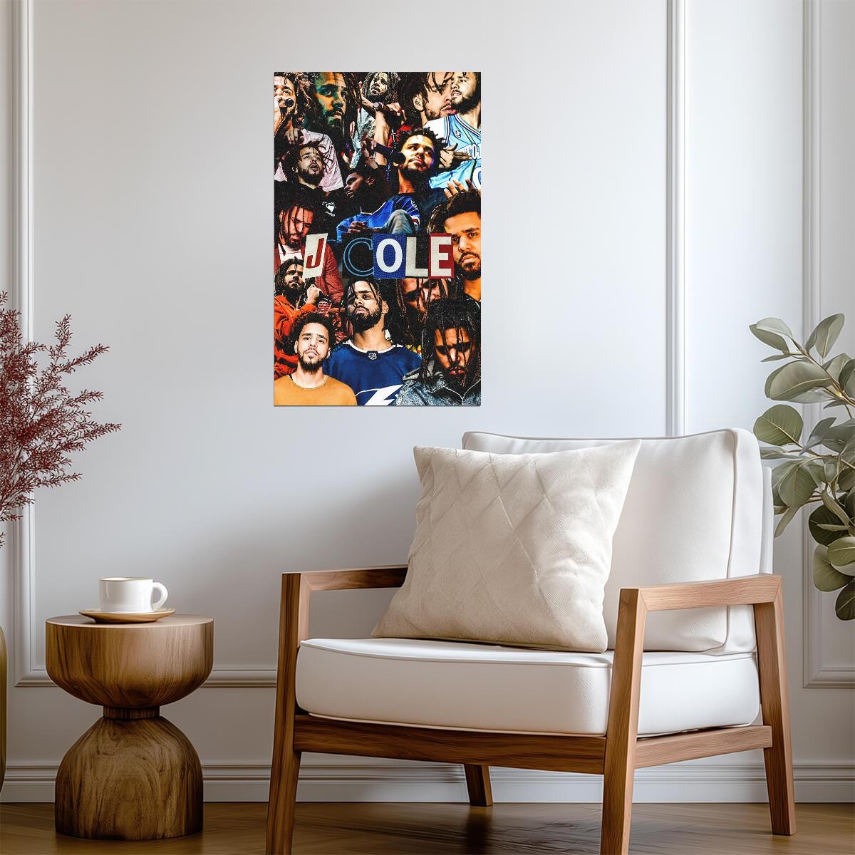 J Cole | Graphic Art Print | Rap Star Poster - Music Poster