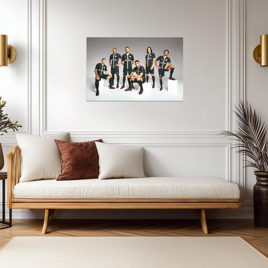 Paris Saint-Germain Team Photo | Neymar Mbappé & Cavani 2018 Jordan Kit | PSG Soccer Poster - Sports Poster