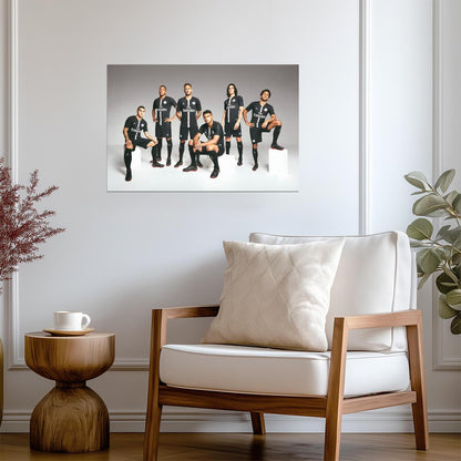 Paris Saint-Germain Team Photo | Neymar Mbappé & Cavani 2018 Jordan Kit | PSG Soccer Poster - Sports Poster