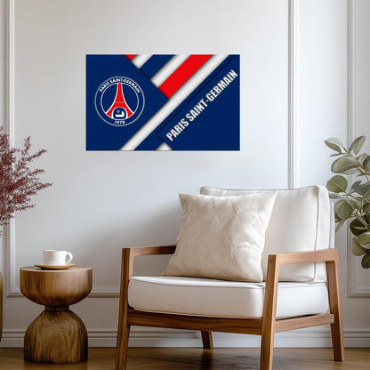 Paris Saint-Germain PSG Team Crest | Soccer Poster | Ligue 1 Fan Gift - Sports Poster