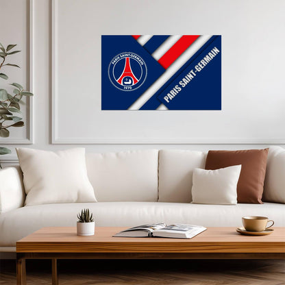 Paris Saint-Germain PSG Team Crest | Soccer Poster | Ligue 1 Fan Gift - Sports Poster