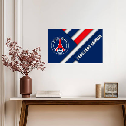 Paris Saint-Germain PSG Team Crest | Soccer Poster | Ligue 1 Fan Gift - Sports Poster