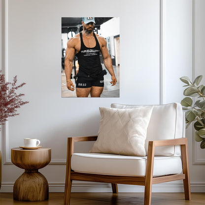 Bradley Martyn Workout Motivation | Bodybuilding Poster | Gym Decor Wall Art - Sports Poster