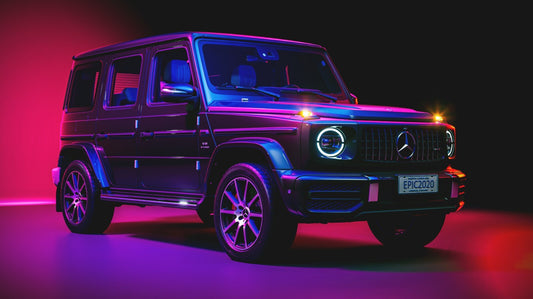 Mercedes-AMG G63 | Luxury SUV Poster | Neon & Retrowave Style Art - Cars Poster