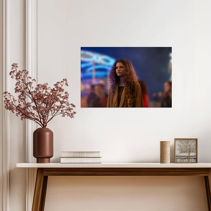 Euphoria Zendaya as Rue Bennett | TV Show Scene Poster | Teen Drama Fan Gift - Movies & TV Poster
