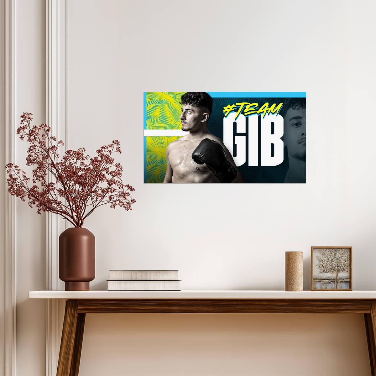 AnEsonGib #TeamGib | YouTuber Boxing Poster | Combat Sports Fan Art - Sports Poster