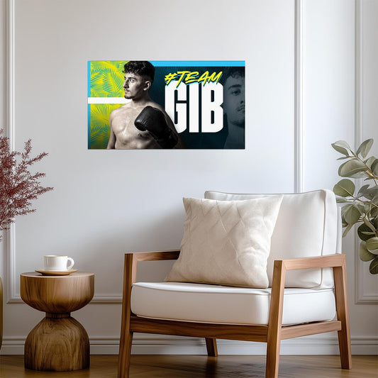 AnEsonGib #TeamGib | YouTuber Boxing Poster | Combat Sports Fan Art - Sports Poster