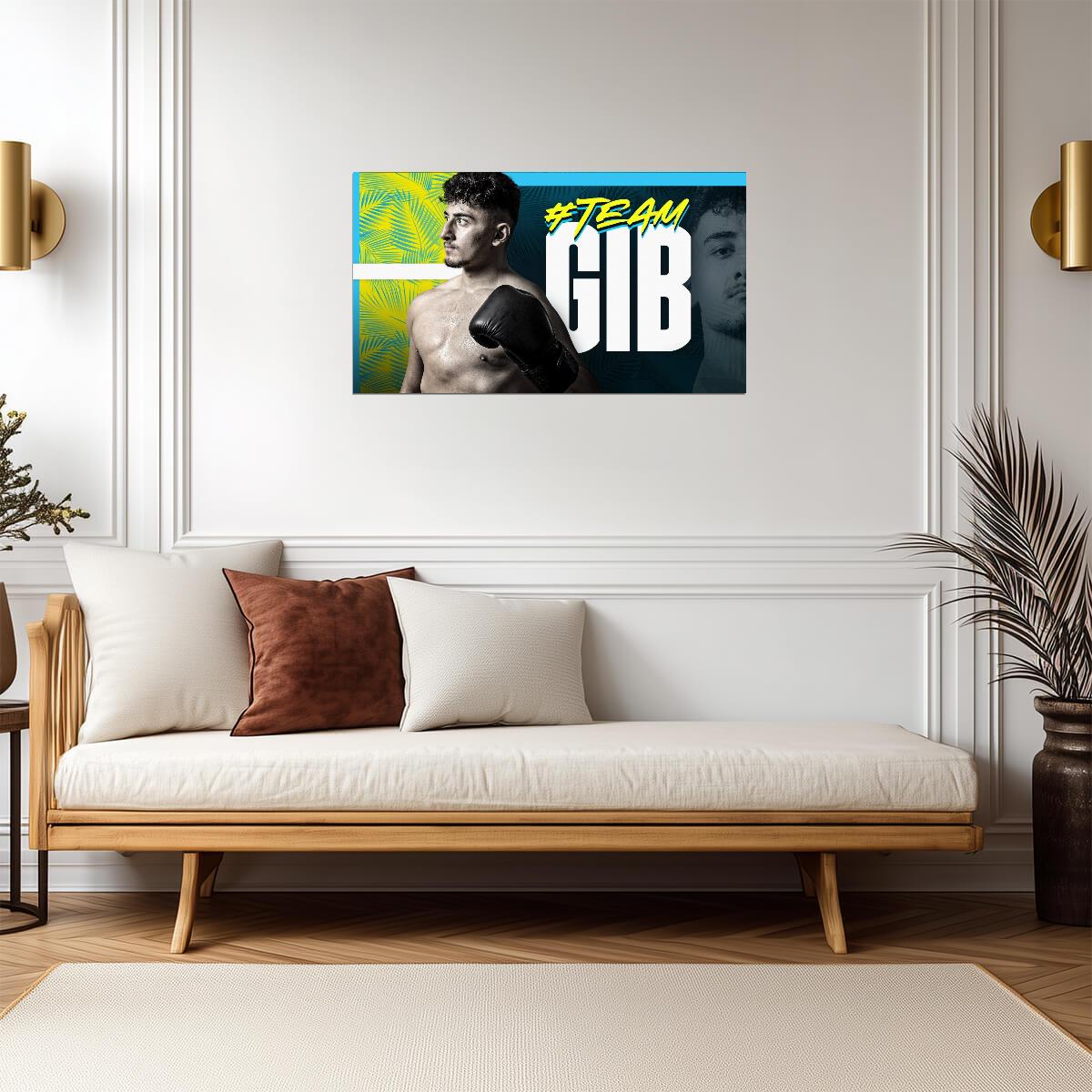 AnEsonGib #TeamGib | YouTuber Boxing Poster | Combat Sports Fan Art - Sports Poster