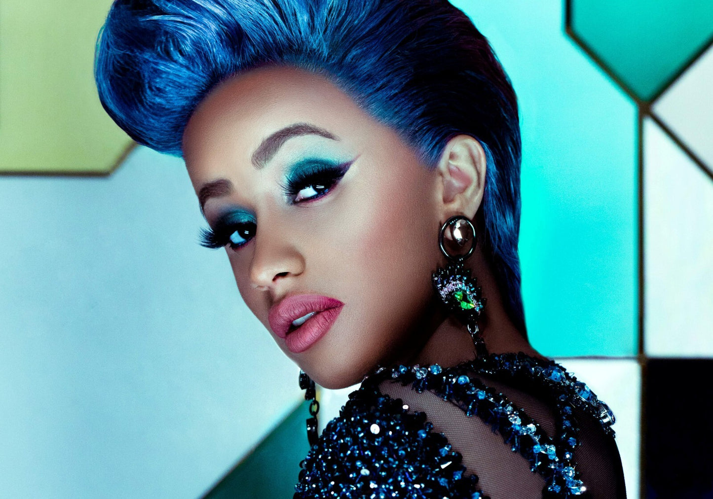 Cardi B | Cool Tone Art | Rapper Poster - Music Poster