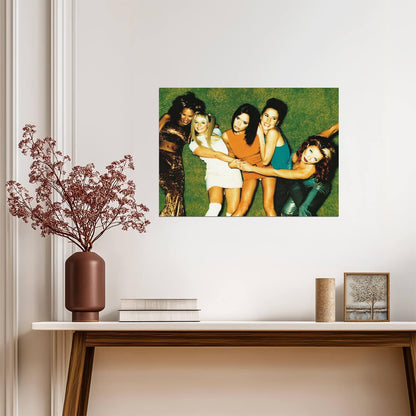 Spice Girls Playful Group Photo | Vintage 90s Pop Poster | Girl Power Wall Art - Music Poster