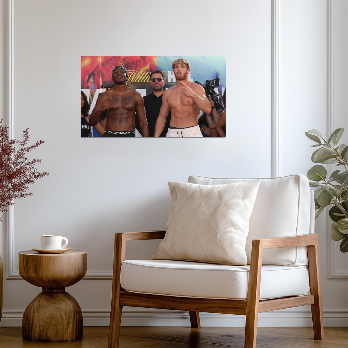 KSI vs Logan Paul Weigh-In | YouTube Boxing Rivalry | Combat Sports Poster - Sports Poster