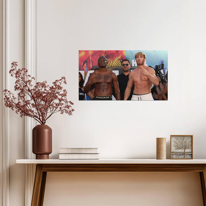 KSI vs Logan Paul Weigh-In | YouTube Boxing Rivalry | Combat Sports Poster - Sports Poster