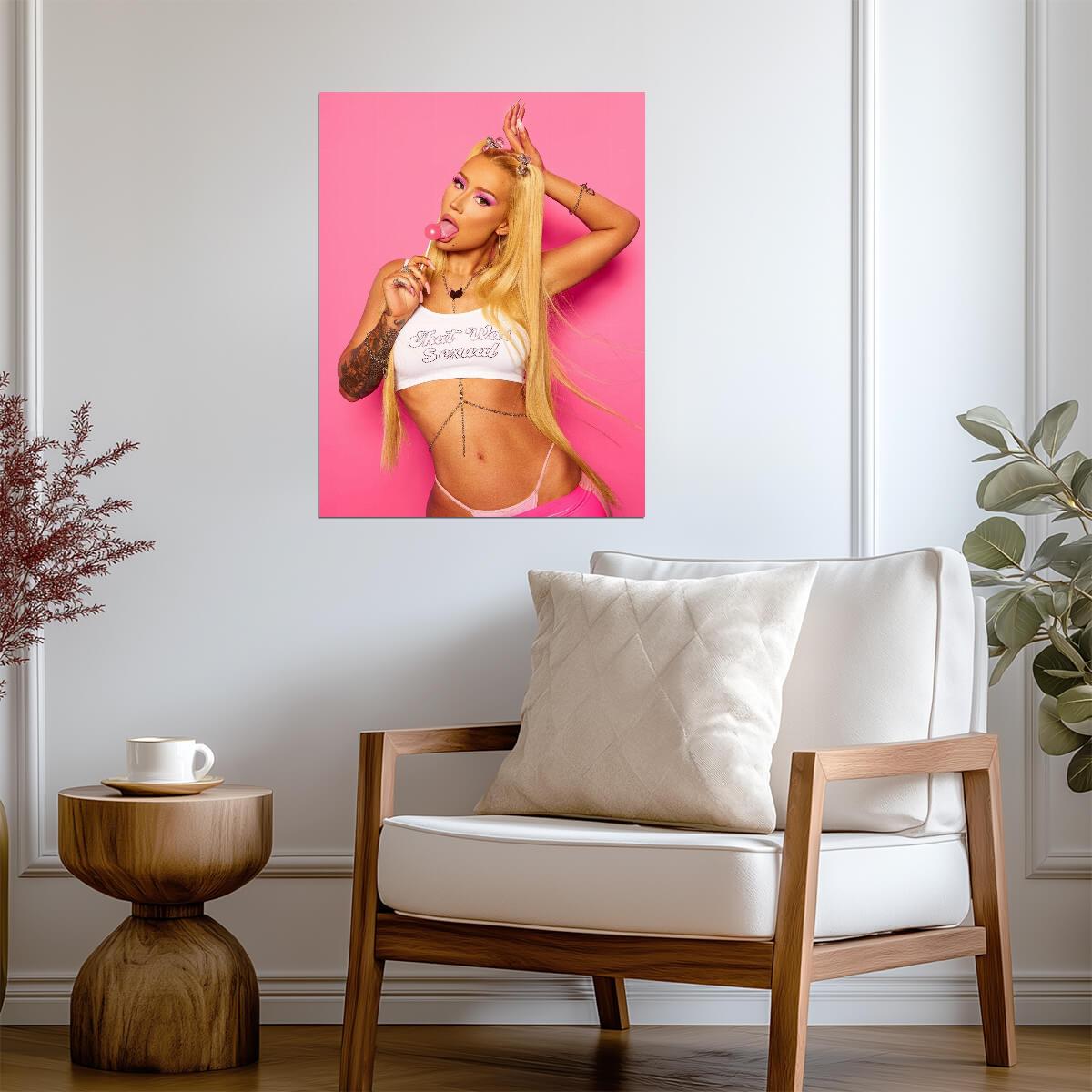 Iggy Azalea Pop Star Photoshoot | Music Poster | Sexy Pink Aesthetic Wall Art - Music Poster