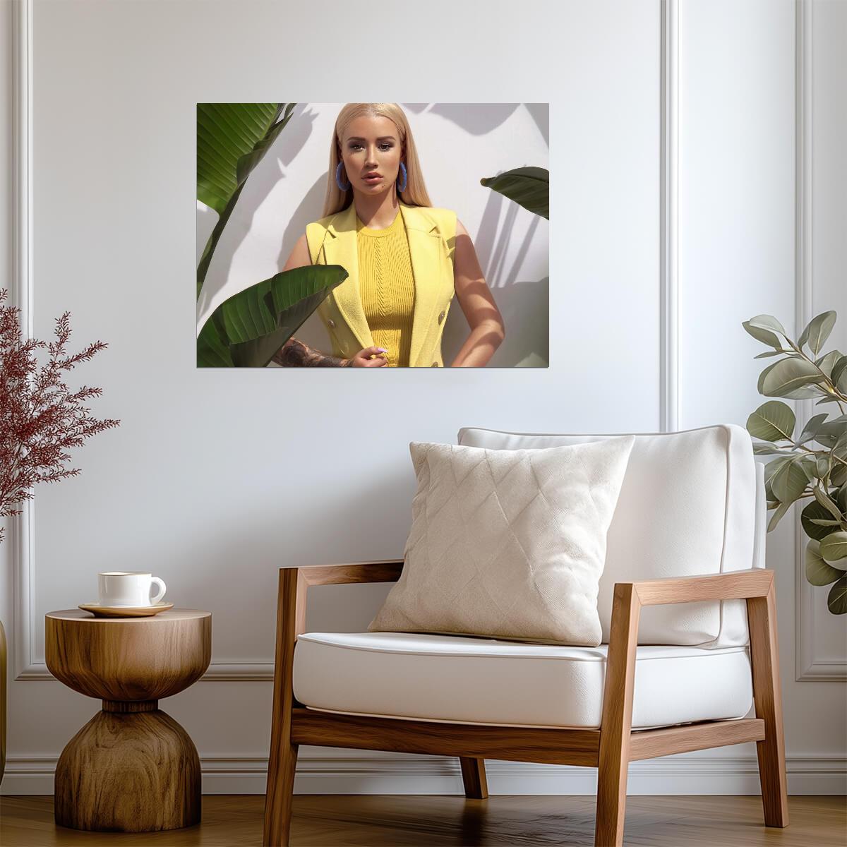 Iggy Azalea Tropical Photoshoot | Vibrant Music Poster | Modern Pop Star Wall Art - Music Poster