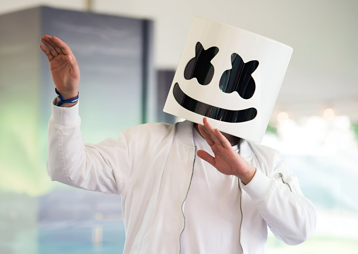 Marshmello DJ Pose | Electronic Dance Music Poster | Modern EDM Art - Music Poster
