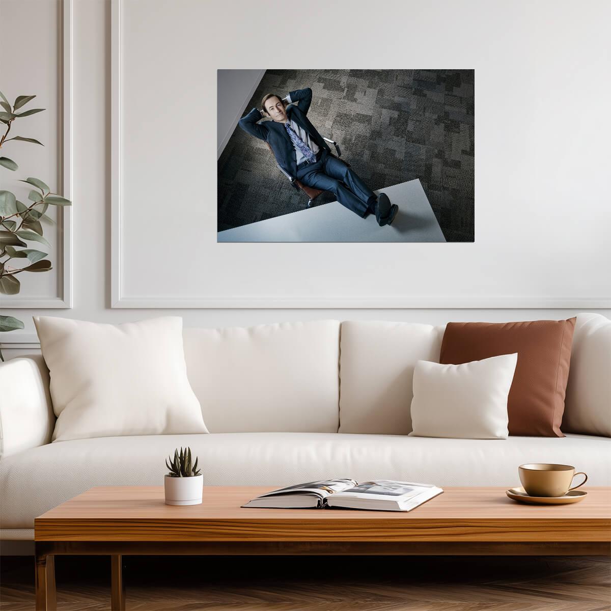 Better Call Saul Goodman Sitting | TV Show Poster | Cinematic Wall Art - Movies & TV Poster