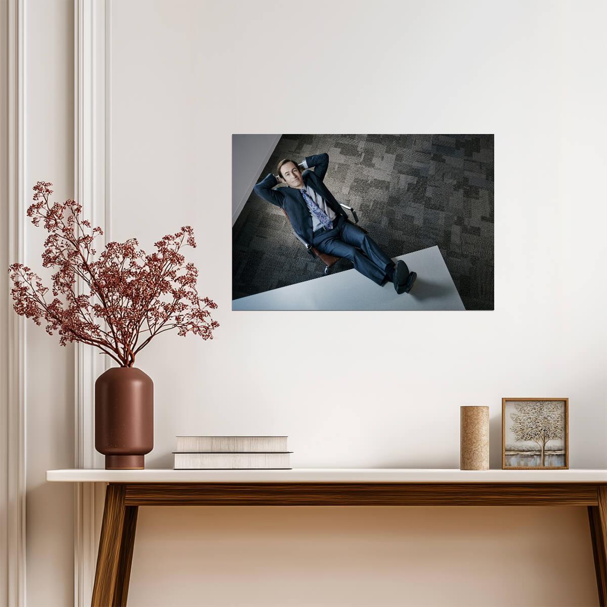 Better Call Saul Goodman Sitting | TV Show Poster | Cinematic Wall Art - Movies & TV Poster