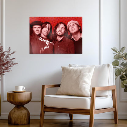Red Hot Chili Peppers Vintage Band Portrait | Alternative Rock Poster | 2000s Music Art - Music Poster