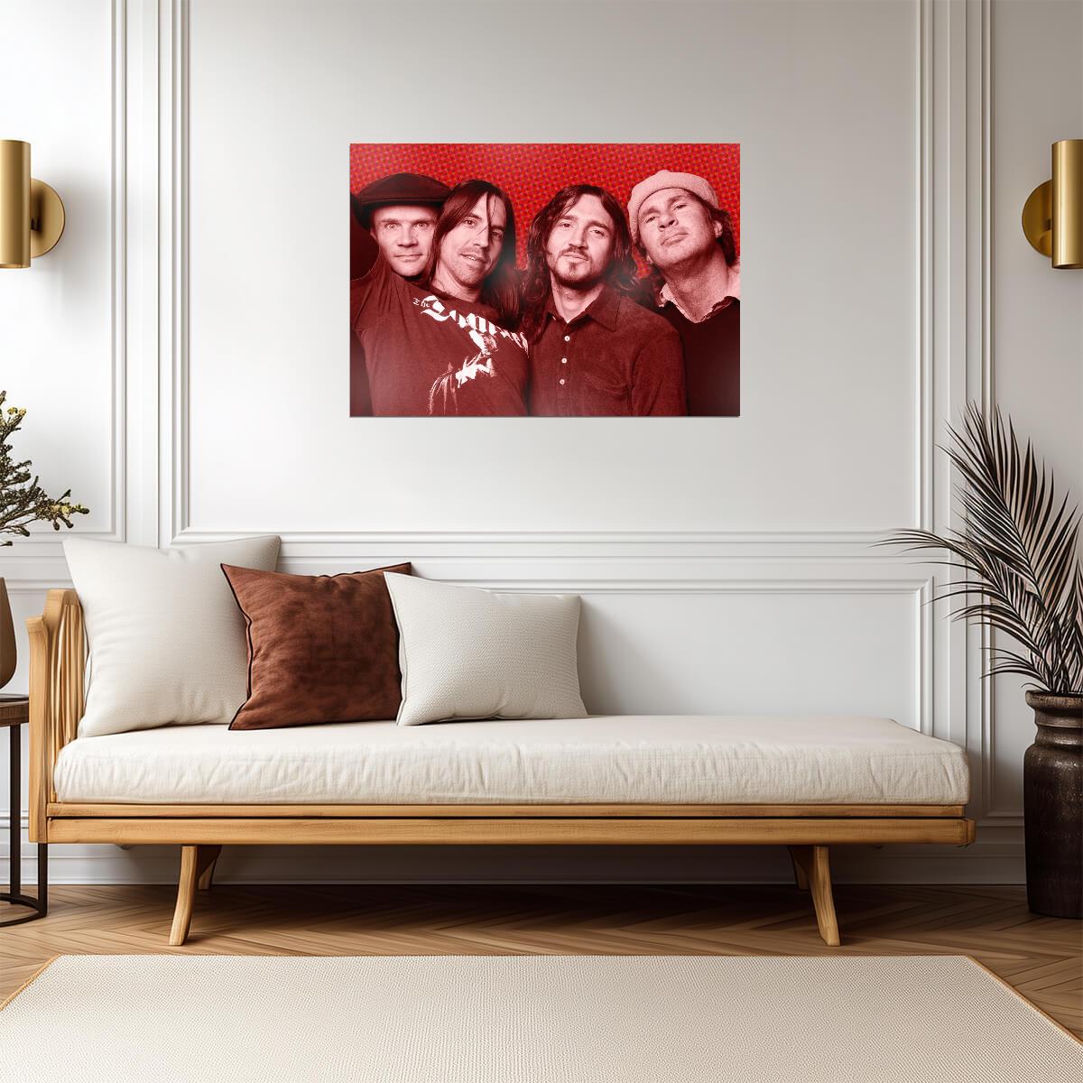Red Hot Chili Peppers Vintage Band Portrait | Alternative Rock Poster | 2000s Music Art - Music Poster